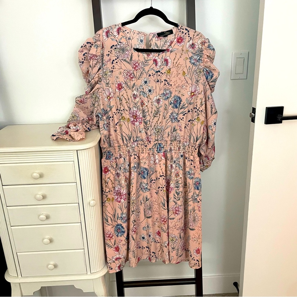 Suzanne Betro Pink Floral Dress